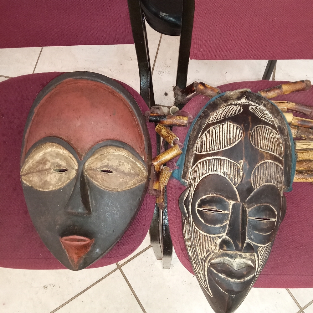 Hand carved African mask